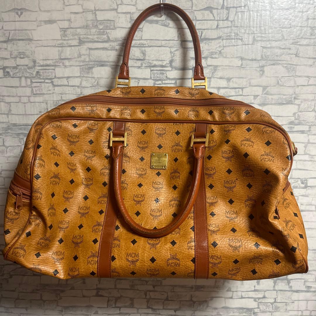 MCM ボストンバッグ ヴィセトス柄 レザー 正規品