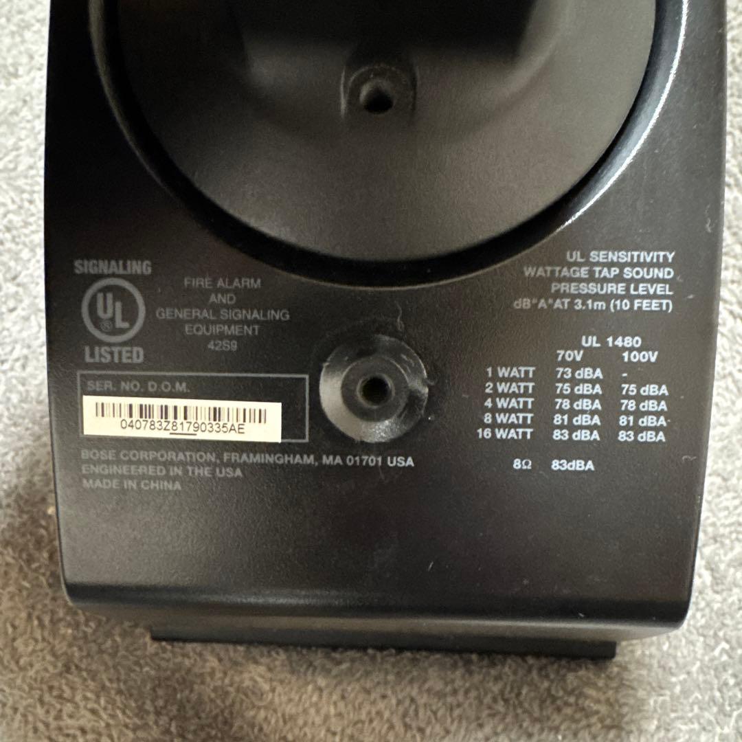 【美品】BOSE スピーカー 2台セット DS16S 天吊ブラケット付き 動作品