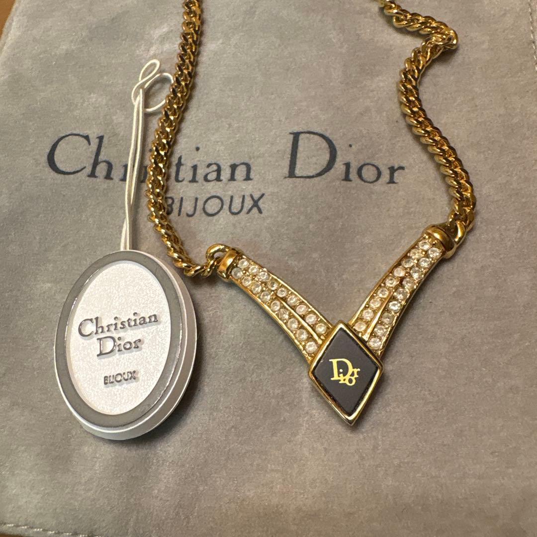 アンティーク　Christian Dior LOGOネックレス　2本セット
