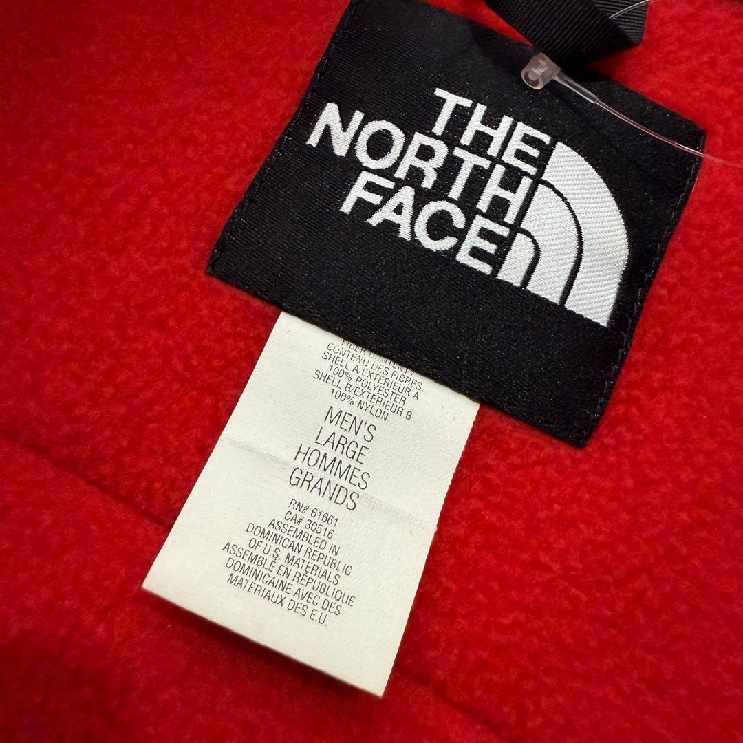 ノースフェイス フリース デナリベスト 黒赤 90s 00s ビンテージ USA