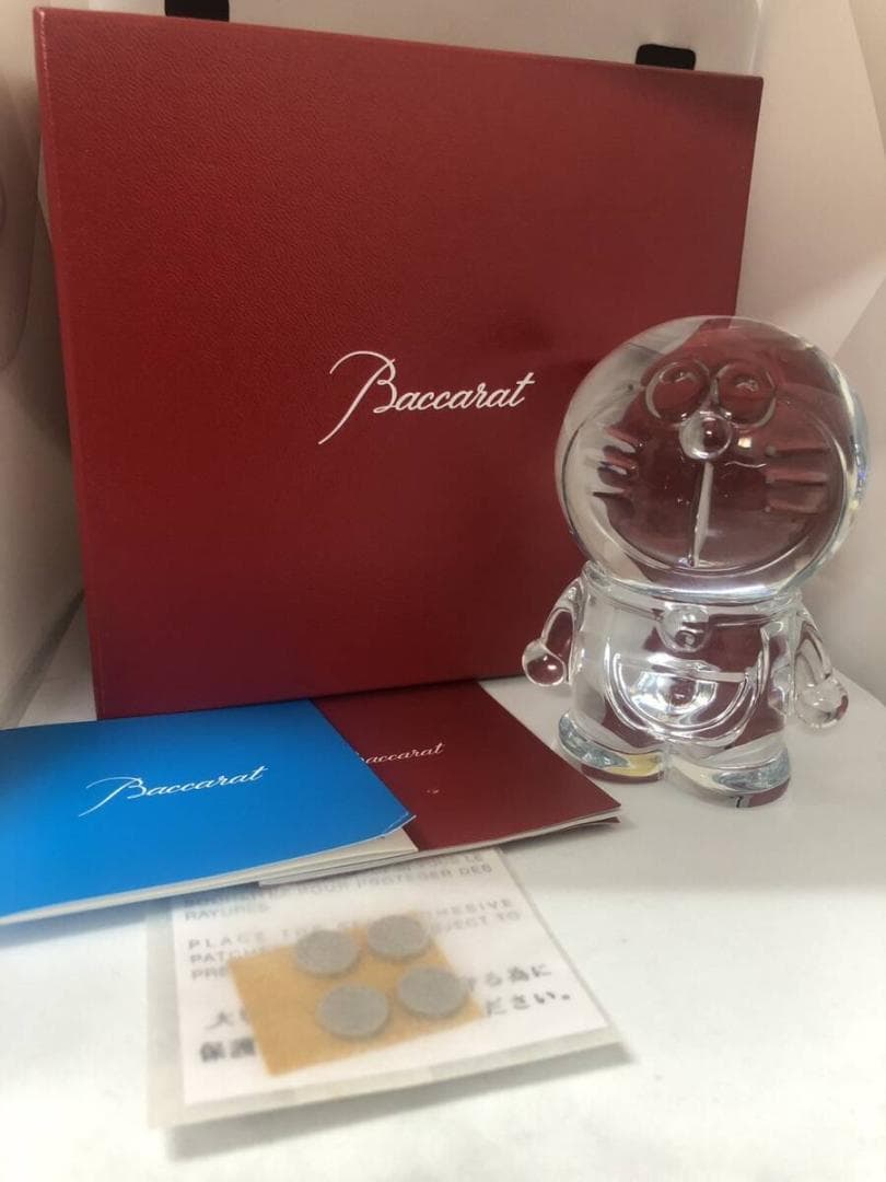 美品 Baccarat バカラ ドラえもん フィギュリン クリスタル オブジェ