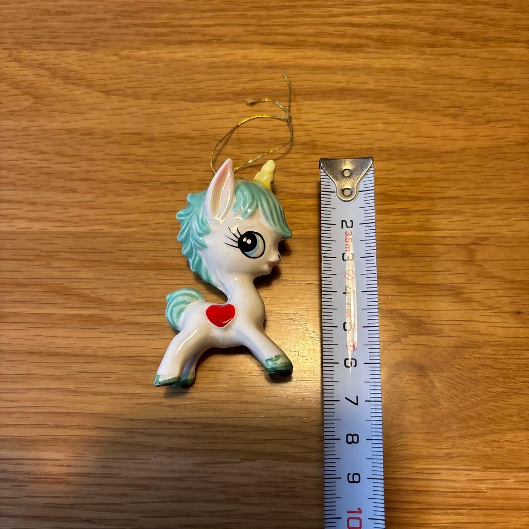 内藤ルネ ユニコーン 陶器 オーナメント 置物 昭和レトロ