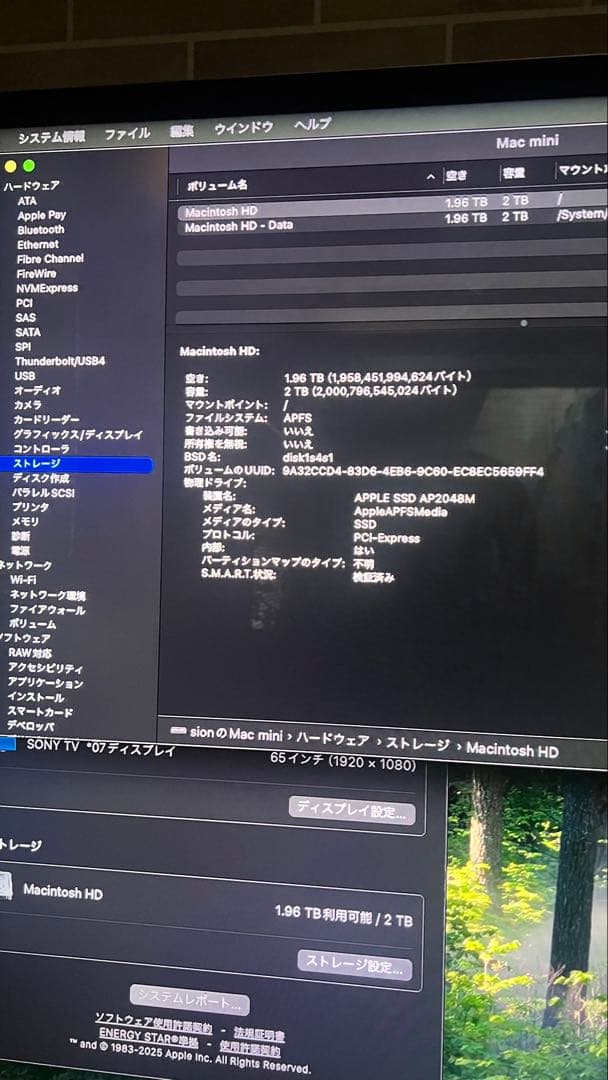 Macデスクトップ Apple Mac mini SSD 2TB