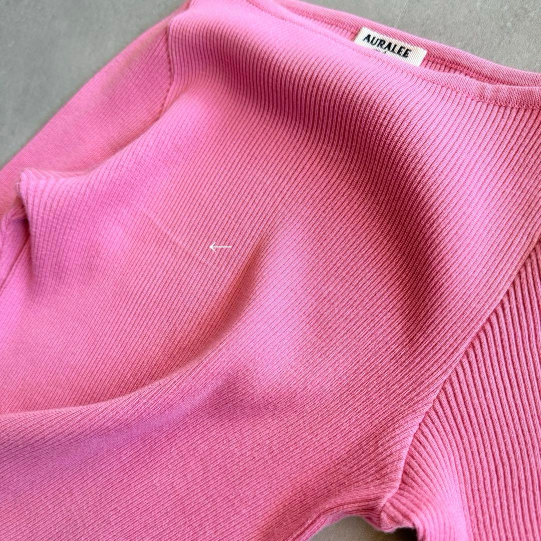 【訳あり】AURALEE RonHerman コラボ別注 ピンク ギザボート