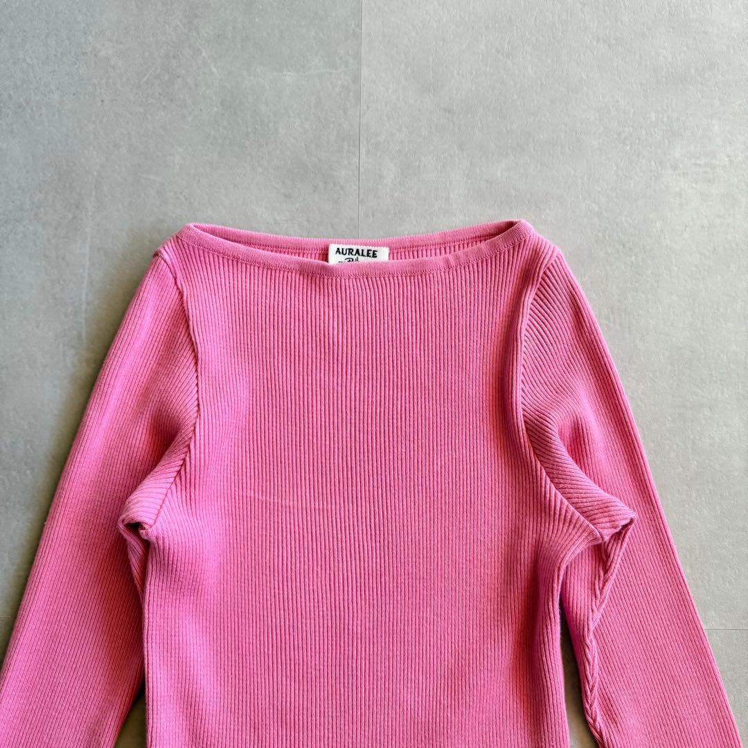 【訳あり】AURALEE RonHerman コラボ別注 ピンク ギザボート