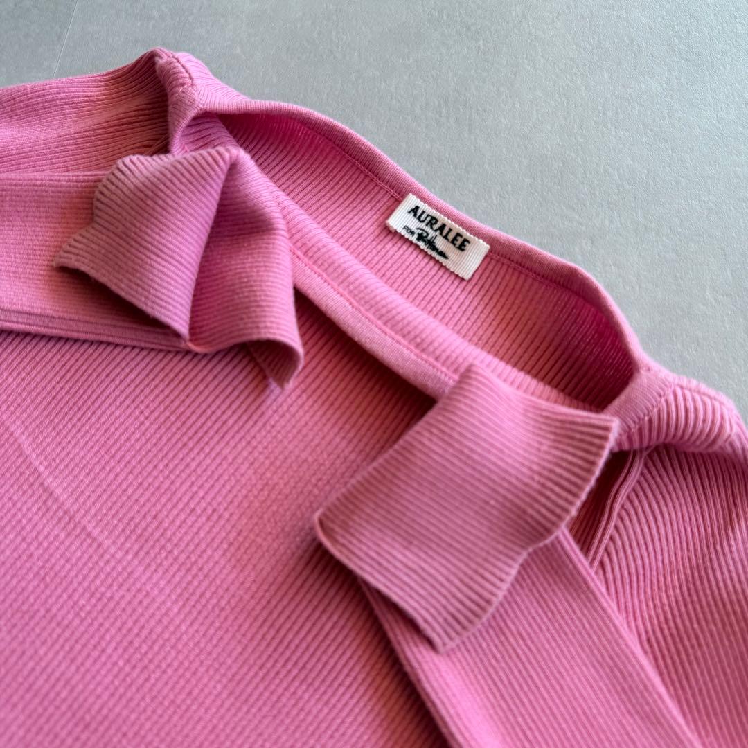 【訳あり】AURALEE RonHerman コラボ別注 ピンク ギザボート