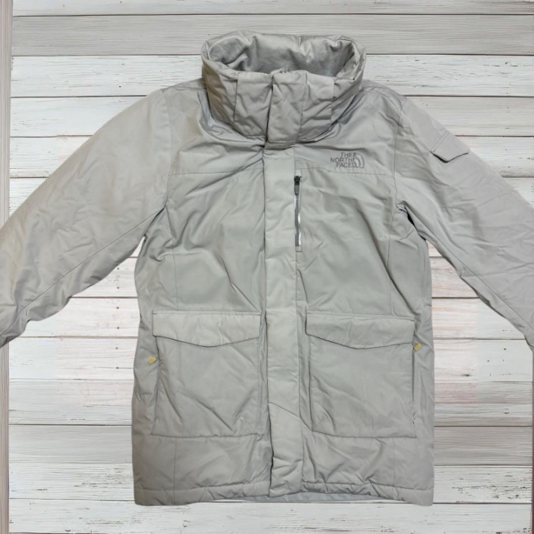 【冬物SALE】ノースフェイス　ホワイトグレー　ダウン