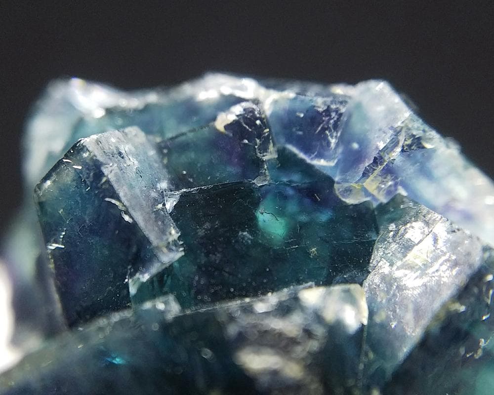 382 オコルス鉱山 フローライト ブルー グリーン パープル 蛍石