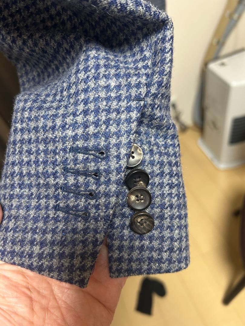 LARDINI 千鳥チェック　ジャケット　52