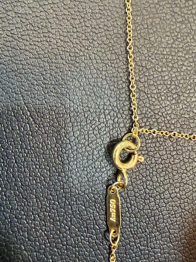 Tiffany Tスマイル　ペンダント(スモール) K18イエローゴールド