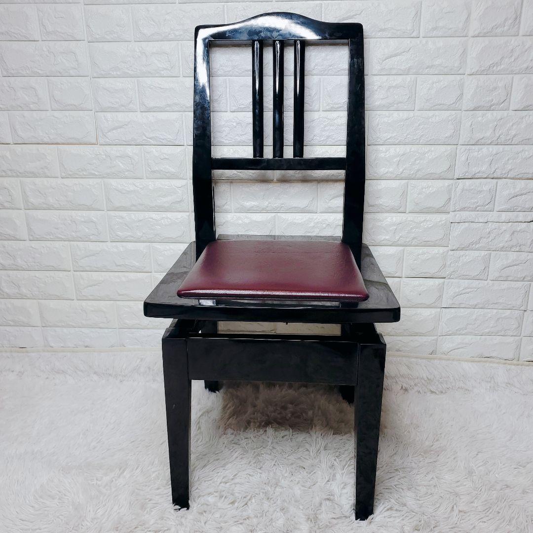 トムソン椅子　ピアノ椅子　黒　ブラック