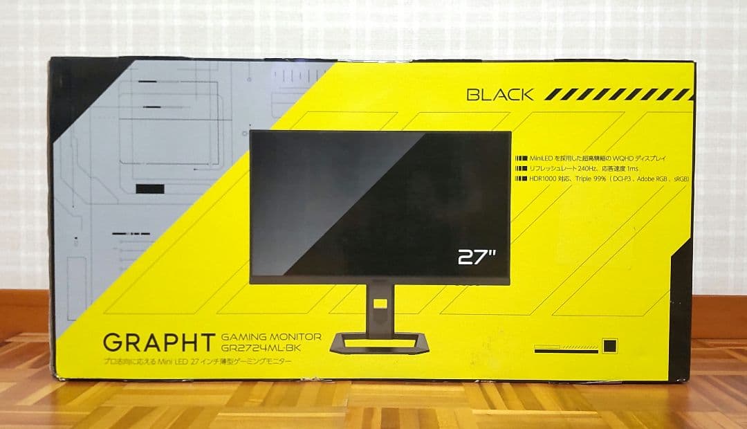 GRAPHT GR2724ML-BK Mini LED 240Hz【未使用】