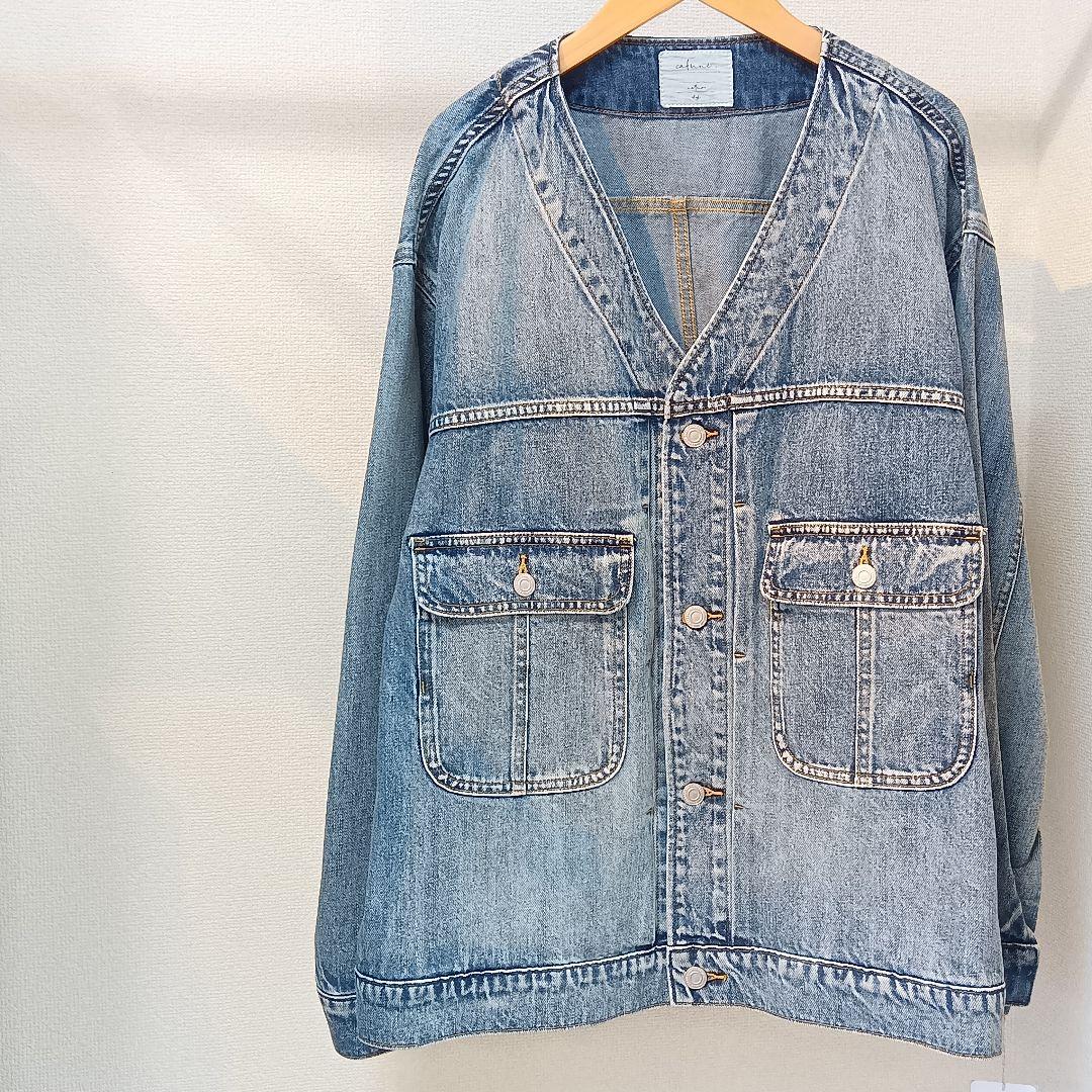新品タグ付 2026新作 カフネ デニム ジャケット フリーサイズ Mal.