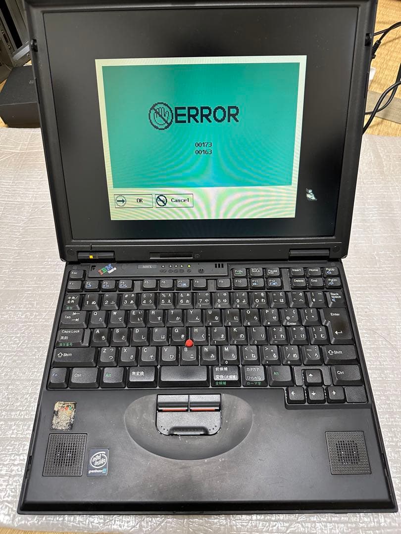 IBM ThinkPad ノートPC 600X ジャンク