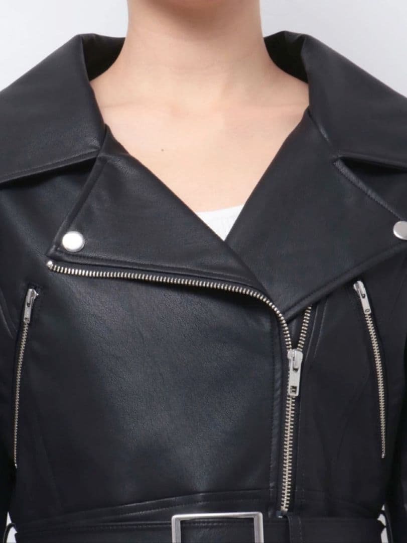 【新品・美品】RESEXXY|ペプラムライダースジャケット