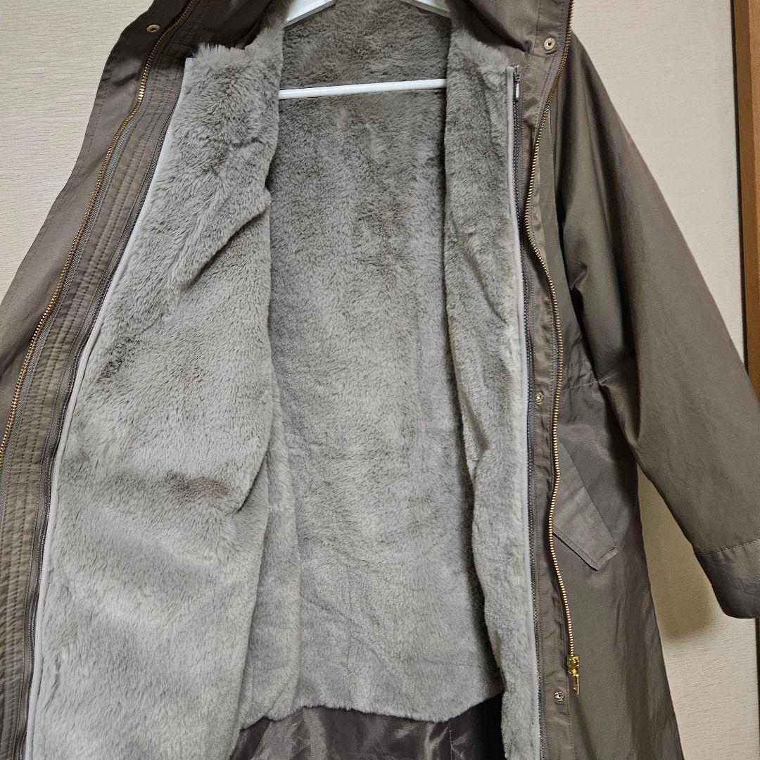 トープ　撥水　4way　フェイクファーライナー　ロング　マンパ