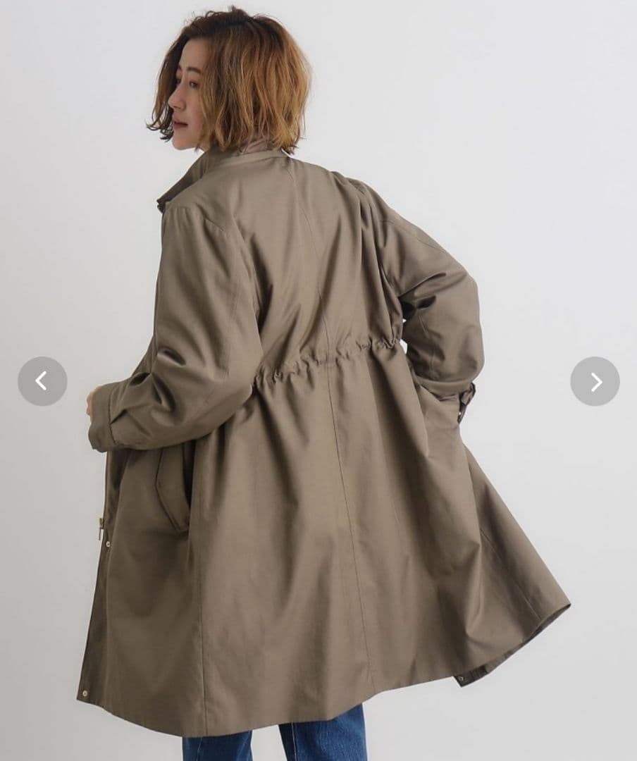 トープ　撥水　4way　フェイクファーライナー　ロング　マンパ