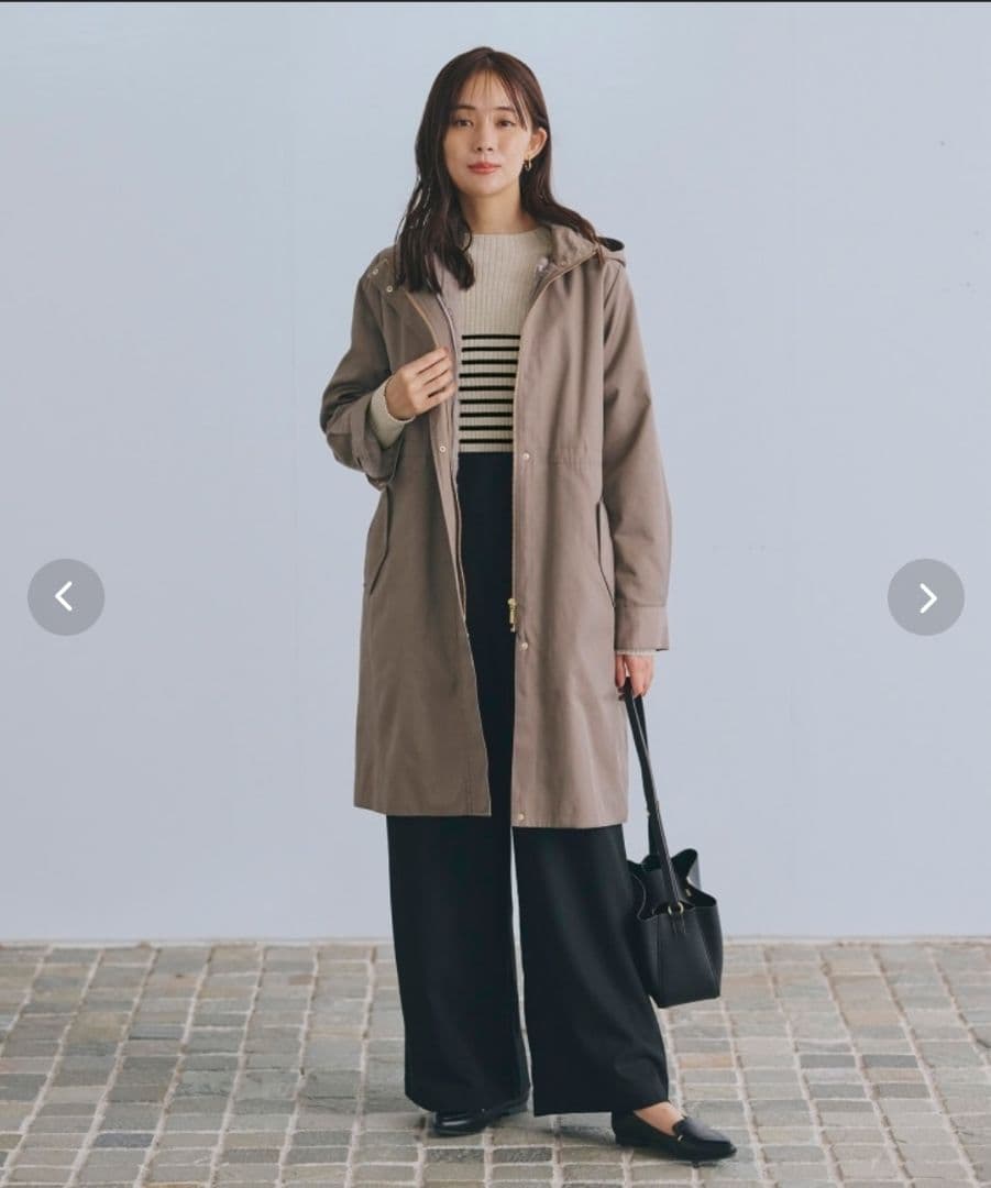 トープ　撥水　4way　フェイクファーライナー　ロング　マンパ