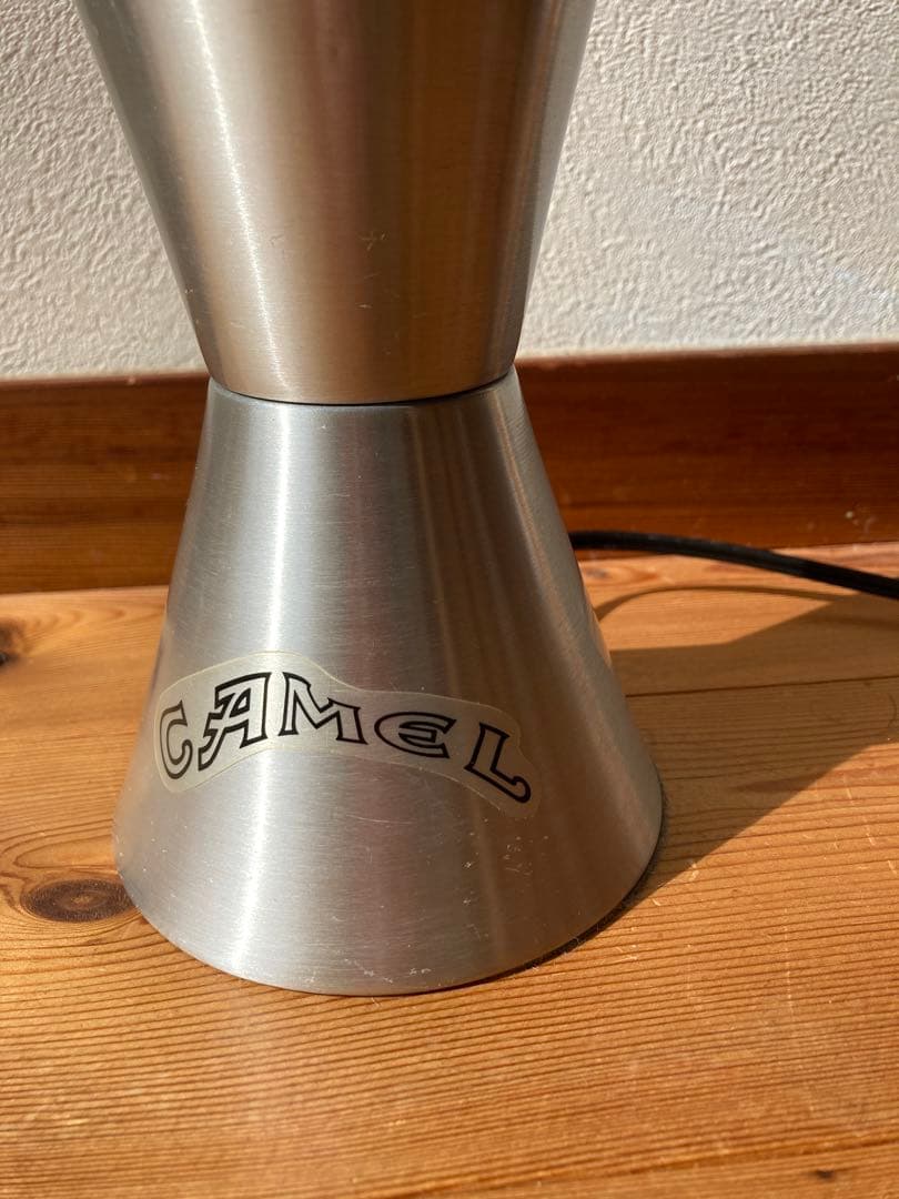 【アンティーク】ラバライト ランプ 青×白（本体:シルバー）限定Camel