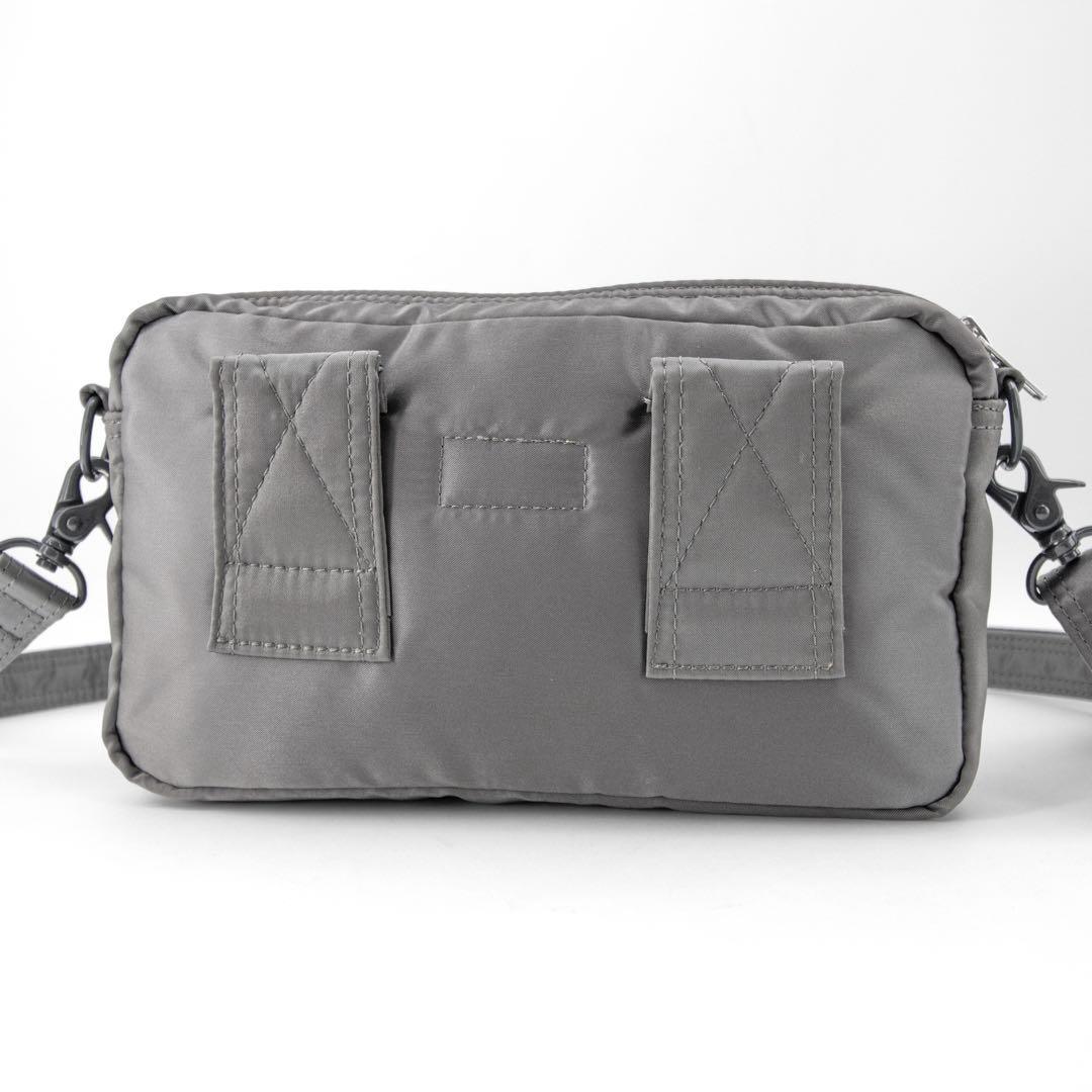 A015【未使用級】ポーター／タンカー　スリングバッグ　ショルダー　シルバー