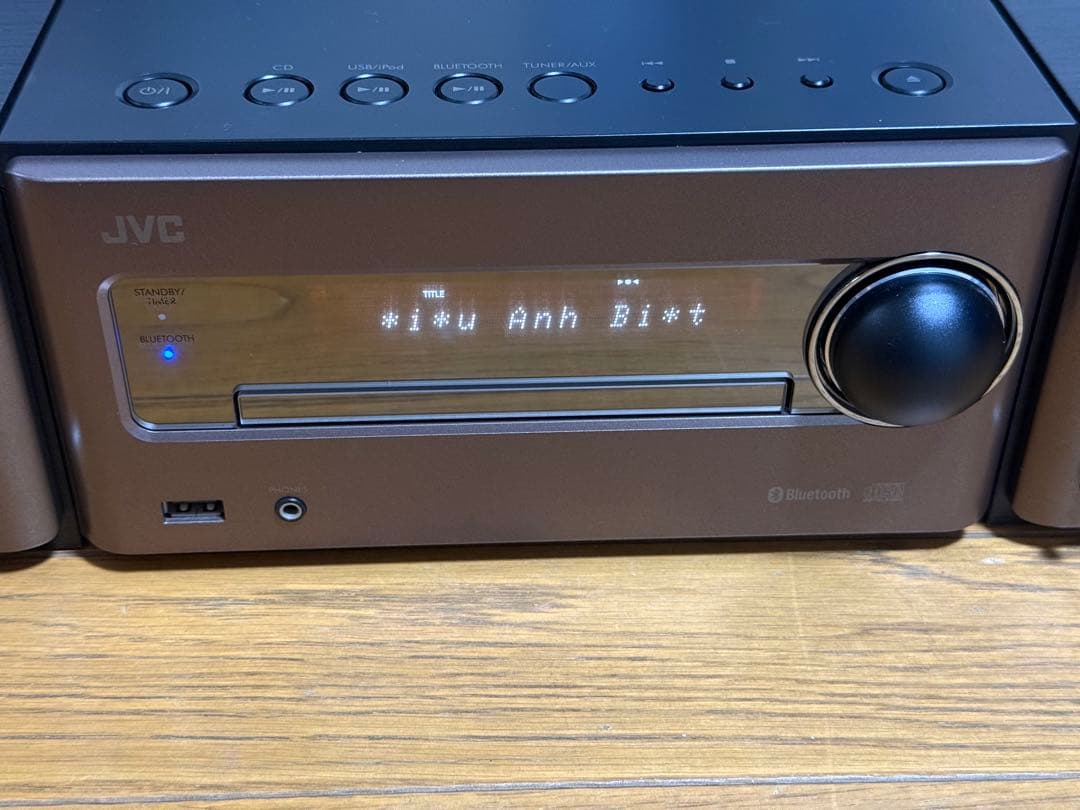 JVC EX-S5Bluetooth内蔵 ウッドコーンス ピーカーコンポーネント