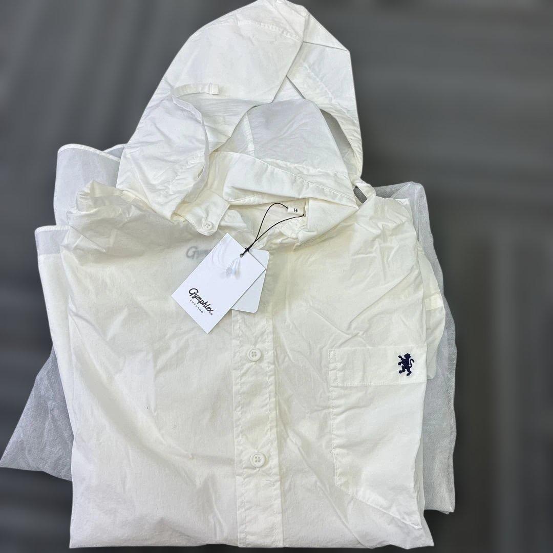 Gymphlex ホワイト長袖シャツ