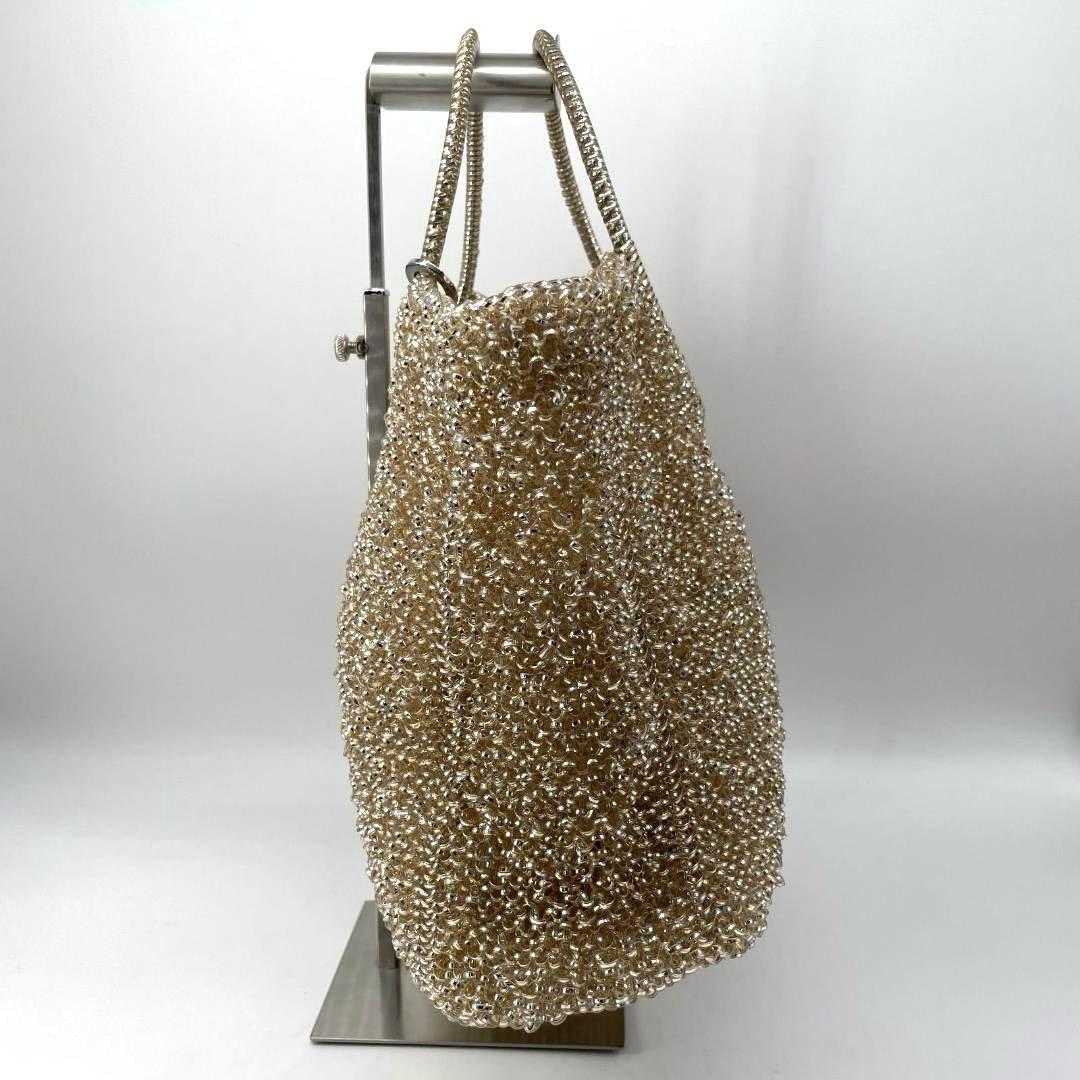 17584✨アンテプリマ スタンダードⅡ ラージハンドバッグ シルバーゴールド