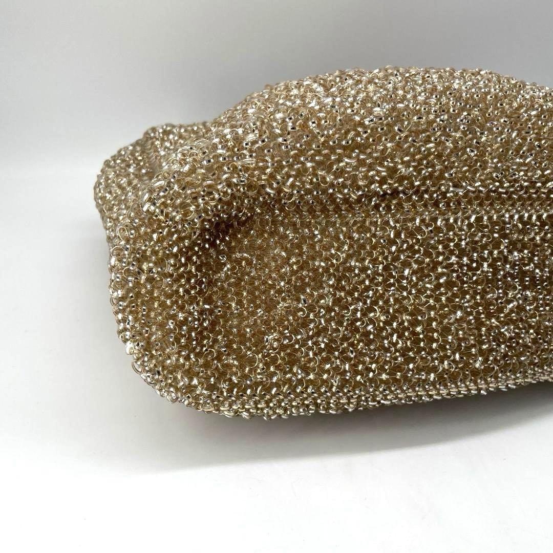 17584✨アンテプリマ スタンダードⅡ ラージハンドバッグ シルバーゴールド