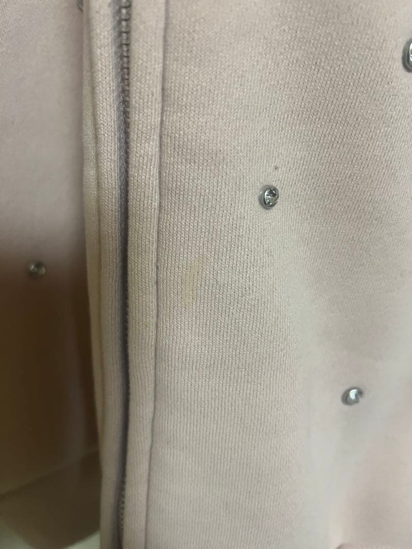 ダーリッチ パーカー ビジュー ピンク