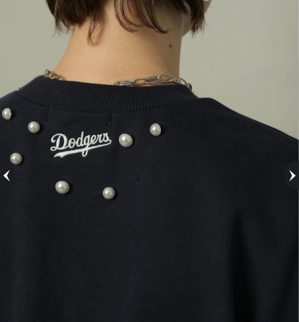 CADUNE パールスウェット 紺