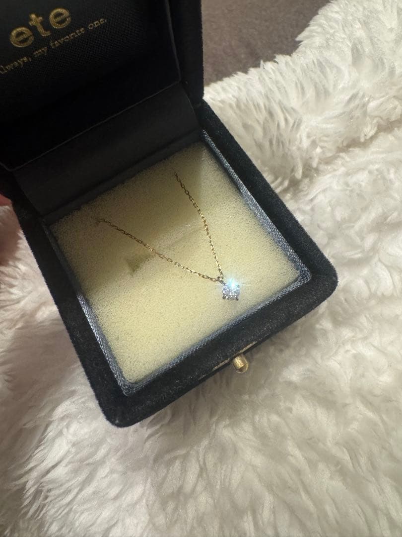 K18 ダイヤモンド 0.15ct ネックレス ブライド