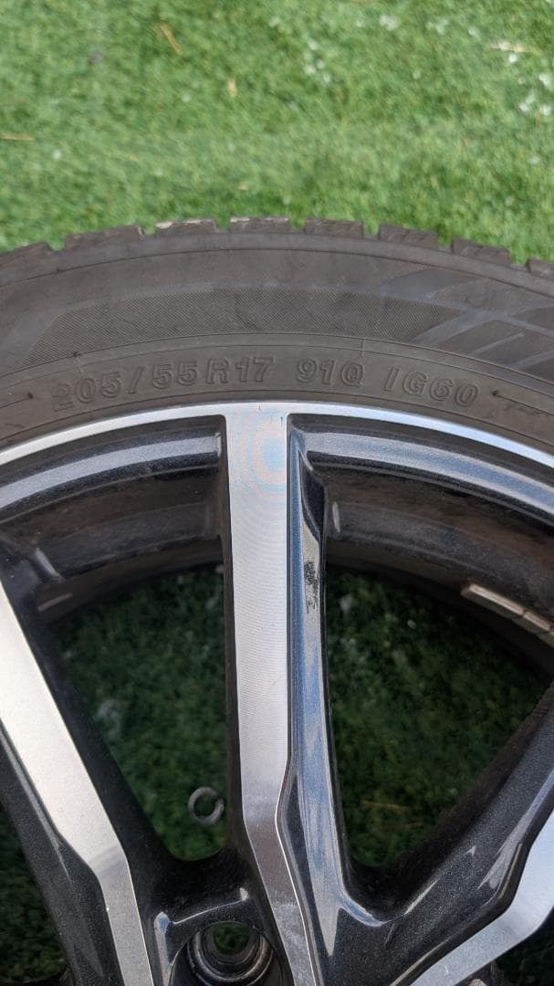 YOKOHAMA iG60 205/55R17 冬用タイヤ4本 ナット/カバー付