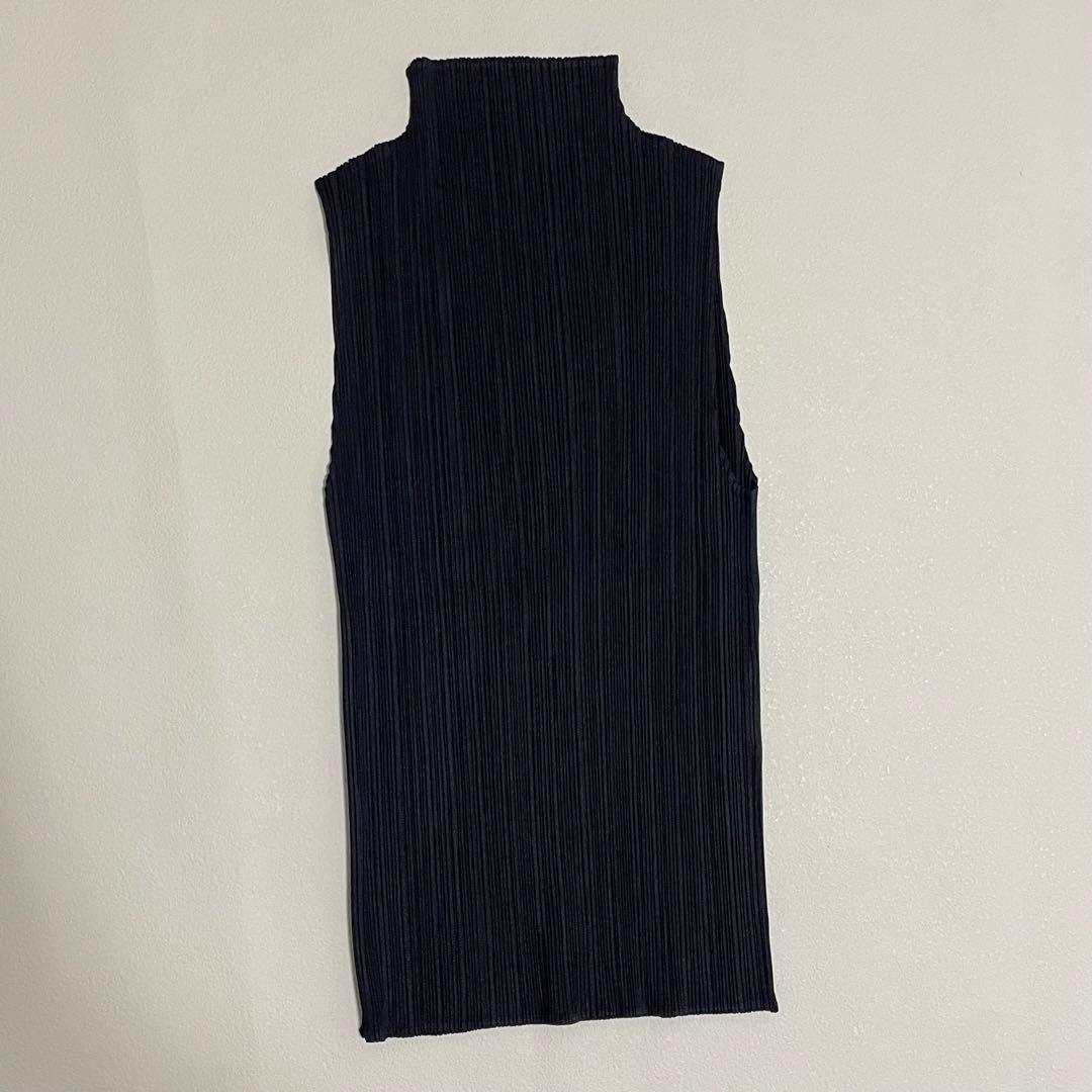 美品 PLEATS PLEASE プリーツ プリーズ　ネイビー　チュニック
