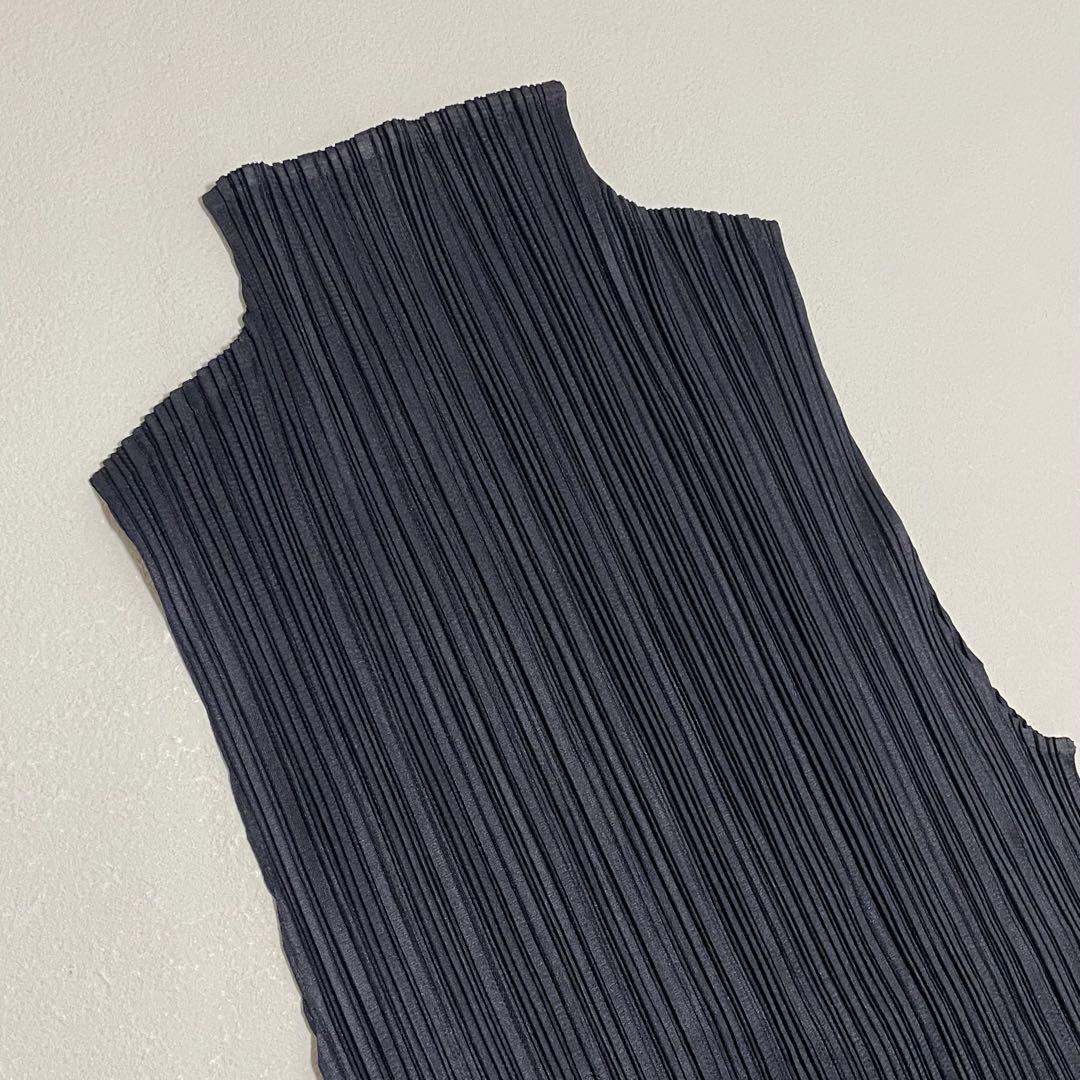 美品 PLEATS PLEASE プリーツ プリーズ　ネイビー　チュニック