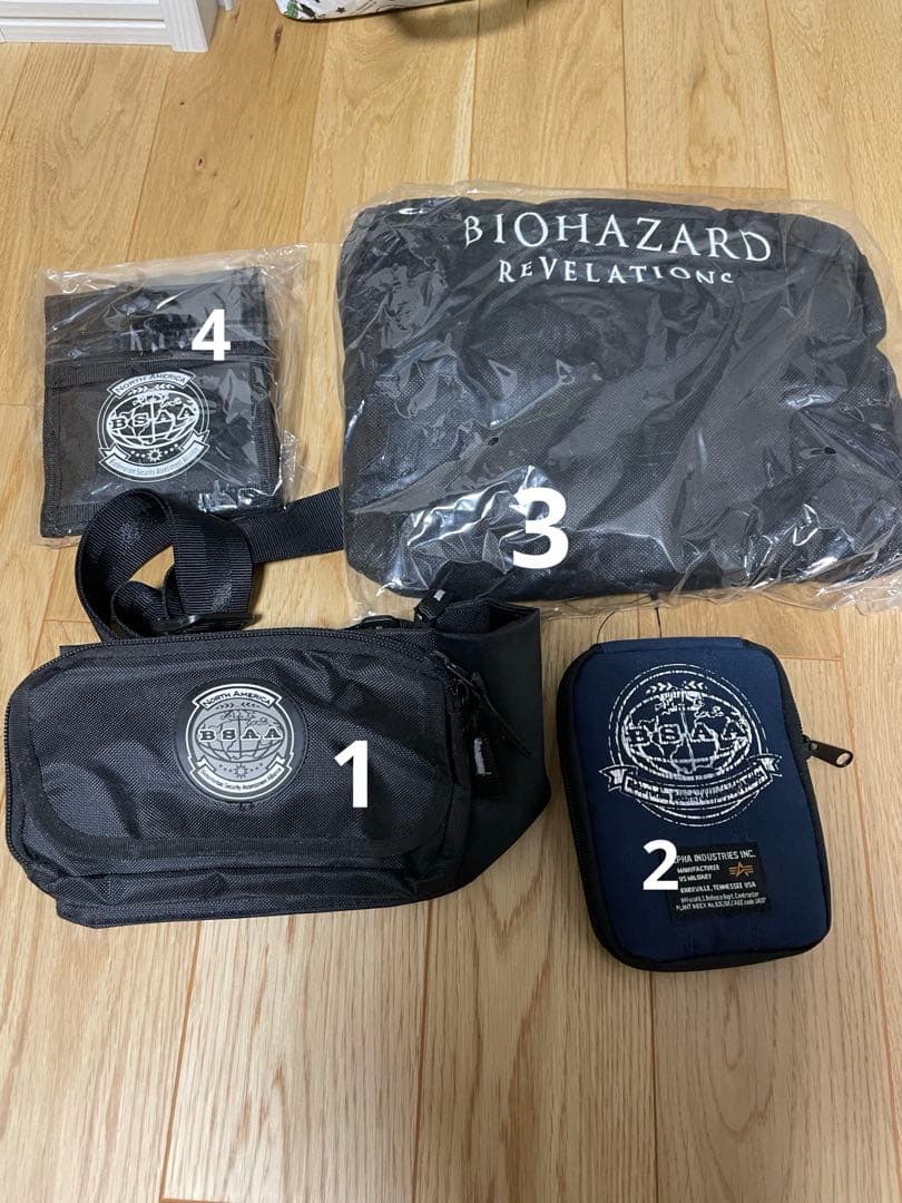 バイオハザード　BSAAバック　ポーチ4点セット