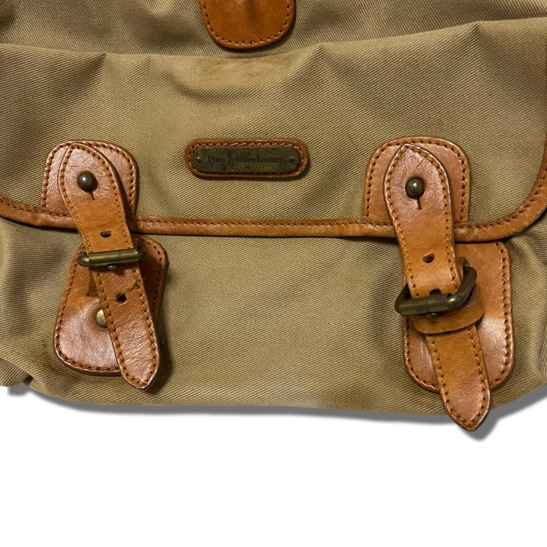 大容量・POLO RALPH LAUREN・リュック・ キャンバス・レザー