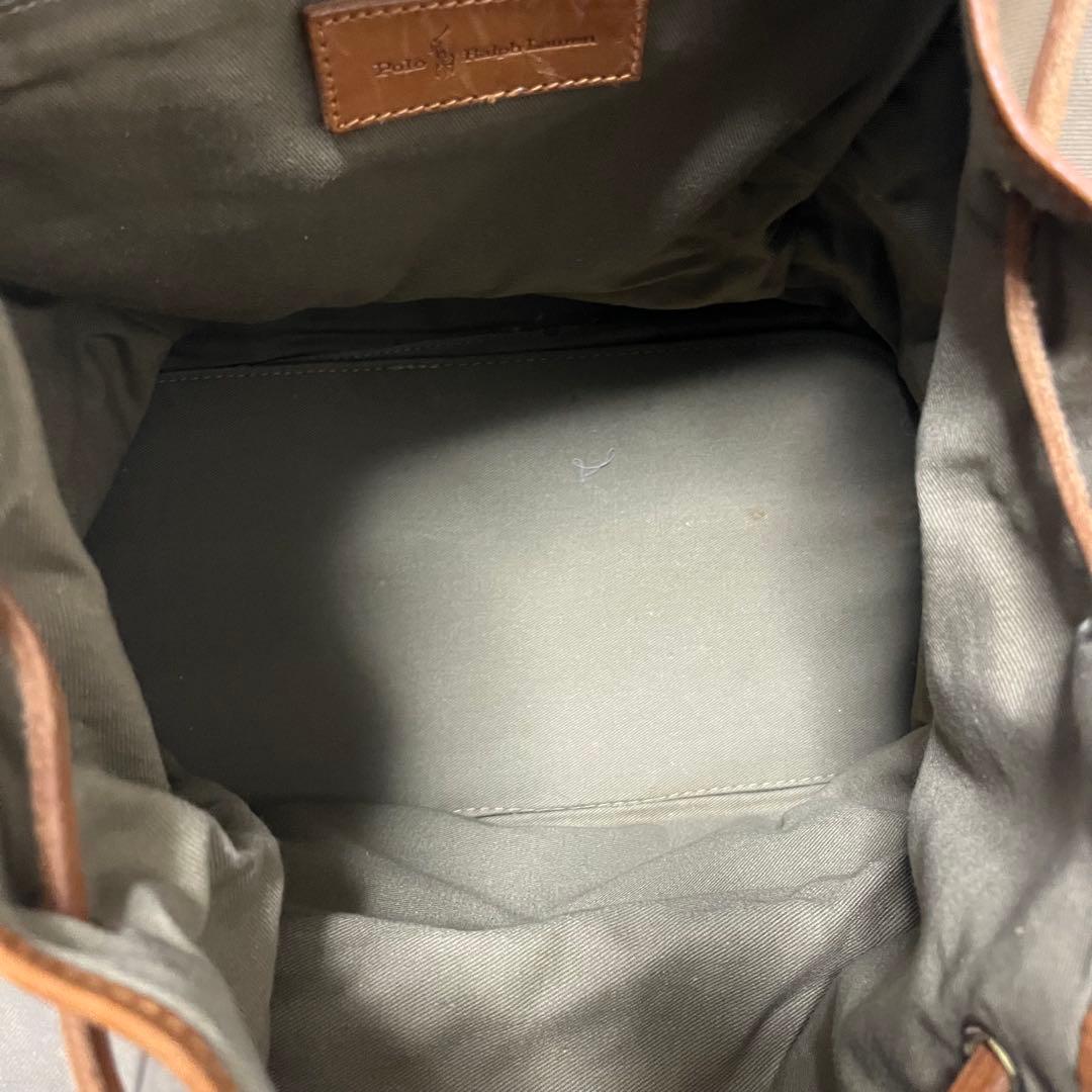 大容量・POLO RALPH LAUREN・リュック・ キャンバス・レザー