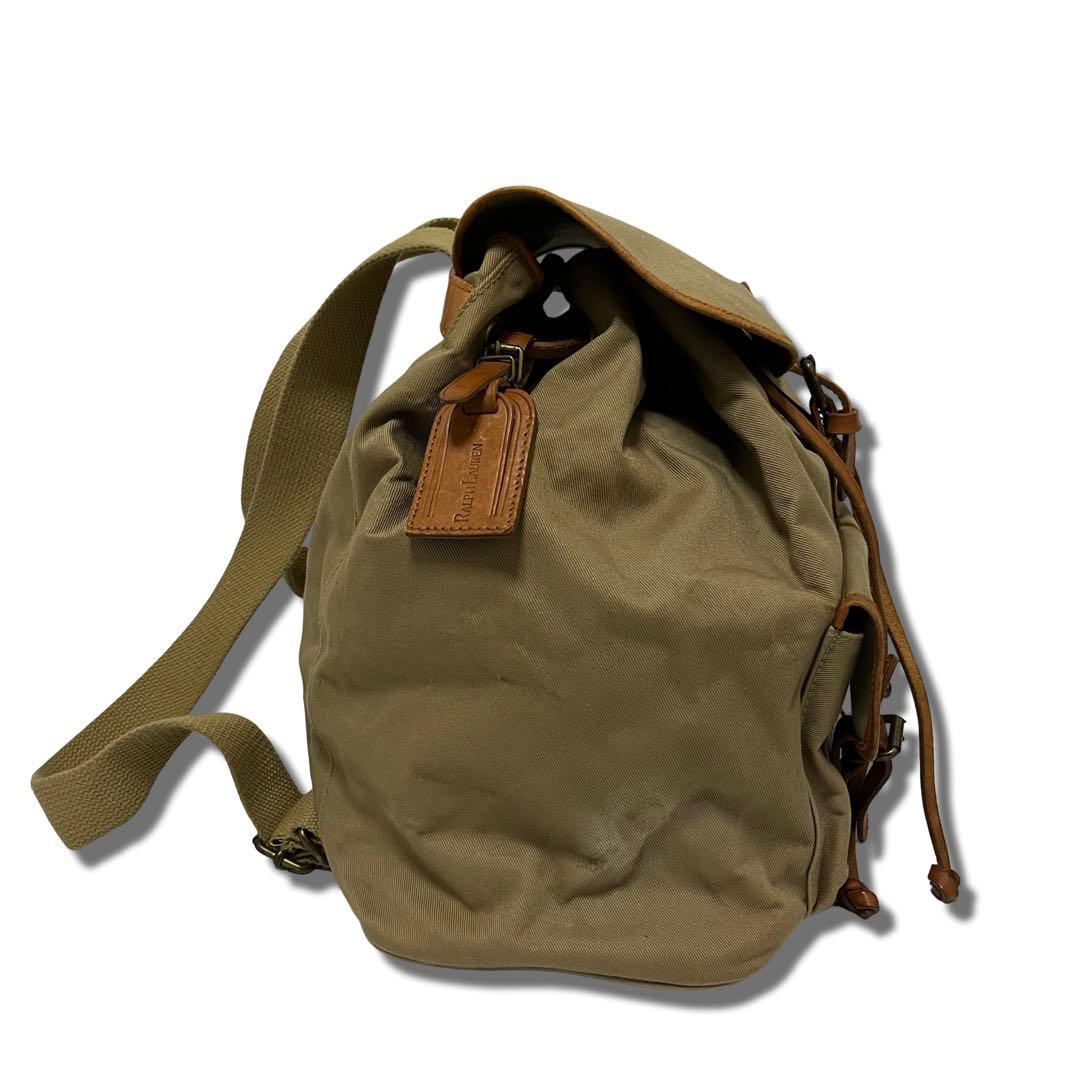 大容量・POLO RALPH LAUREN・リュック・ キャンバス・レザー