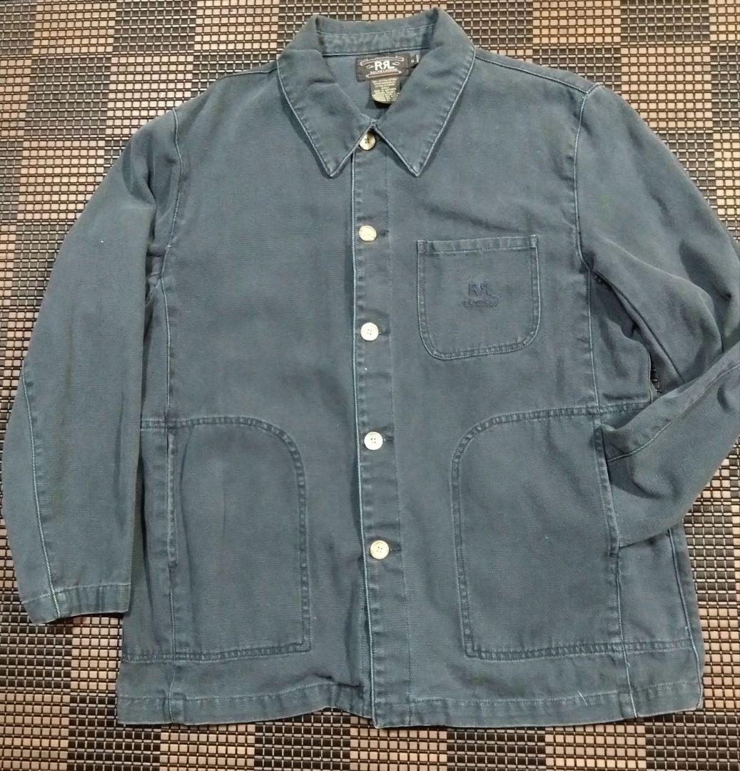 RRL ダブルアールエル ダック地 カバーオールジャケット 三つ星 90's