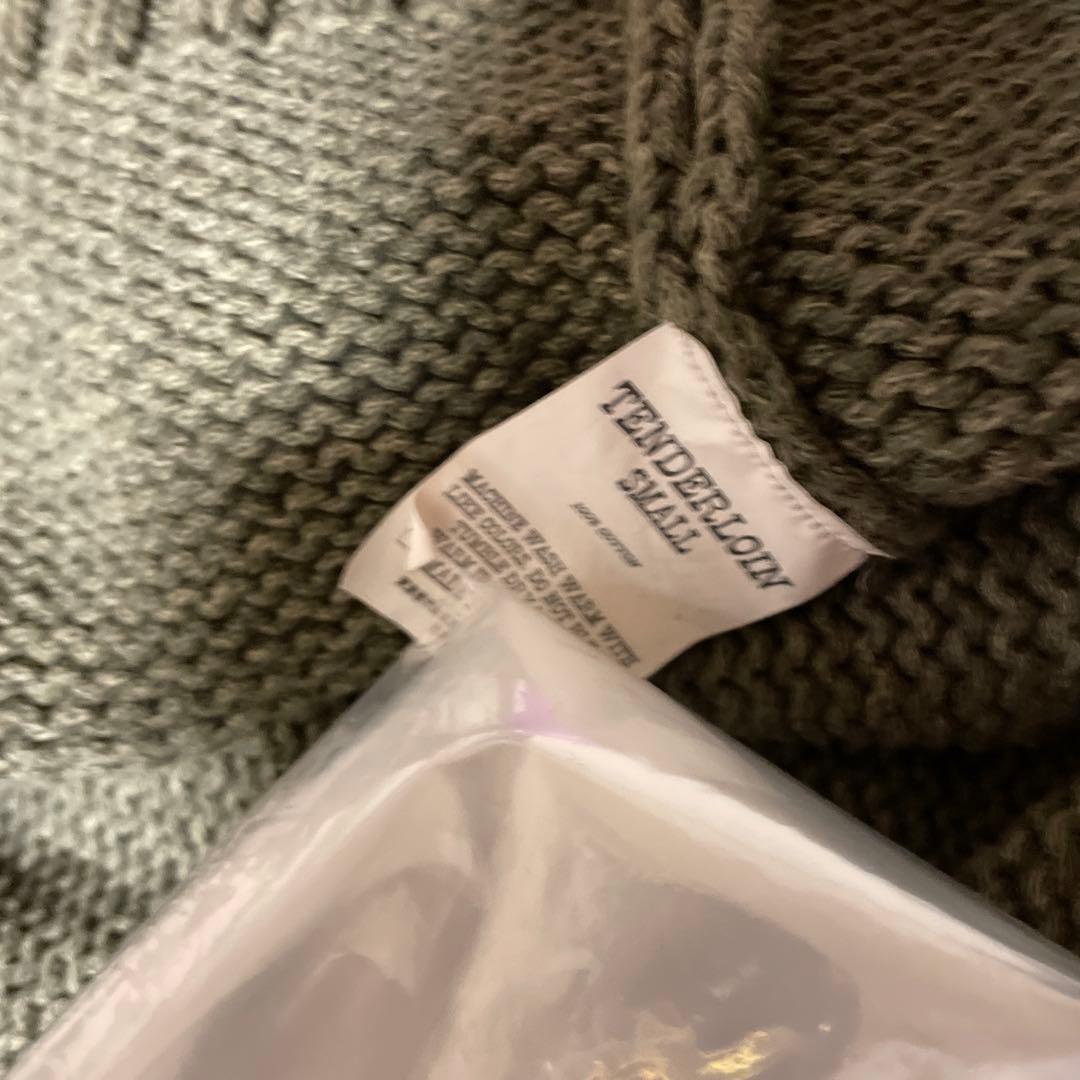 テンダーロイン　Vネックコットンニット　S