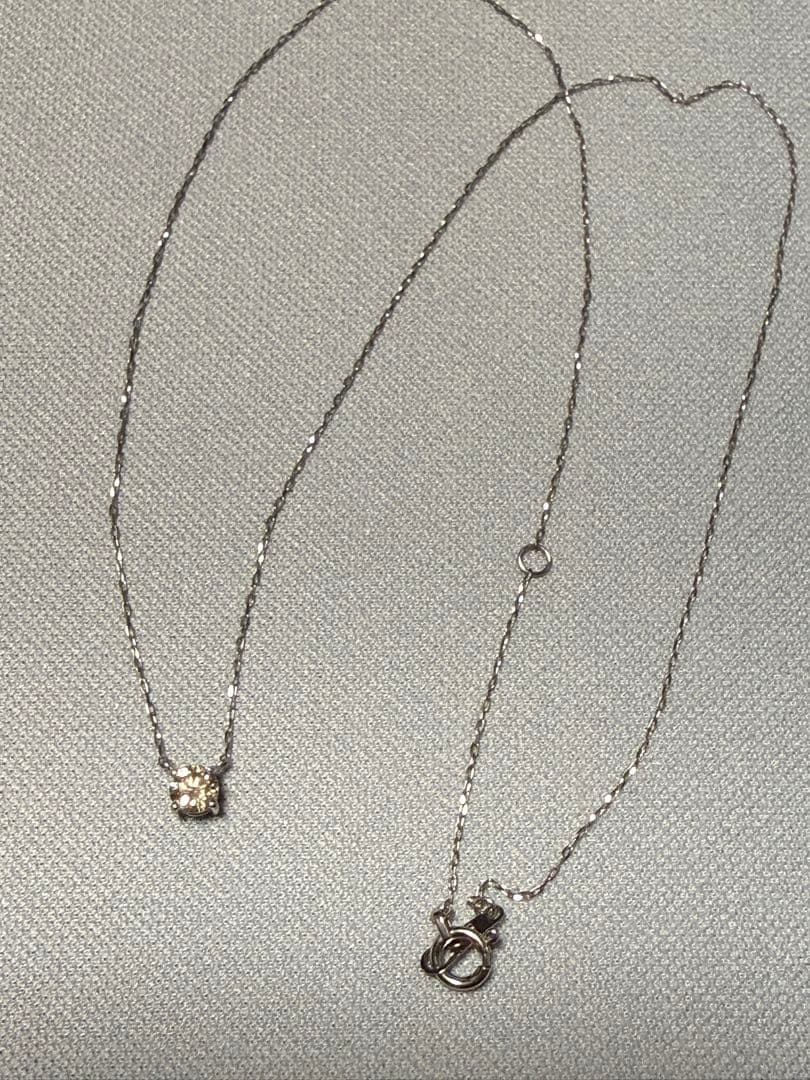 プラチナ ダイヤモンドネックレス 0.25ct 一粒ダイヤ