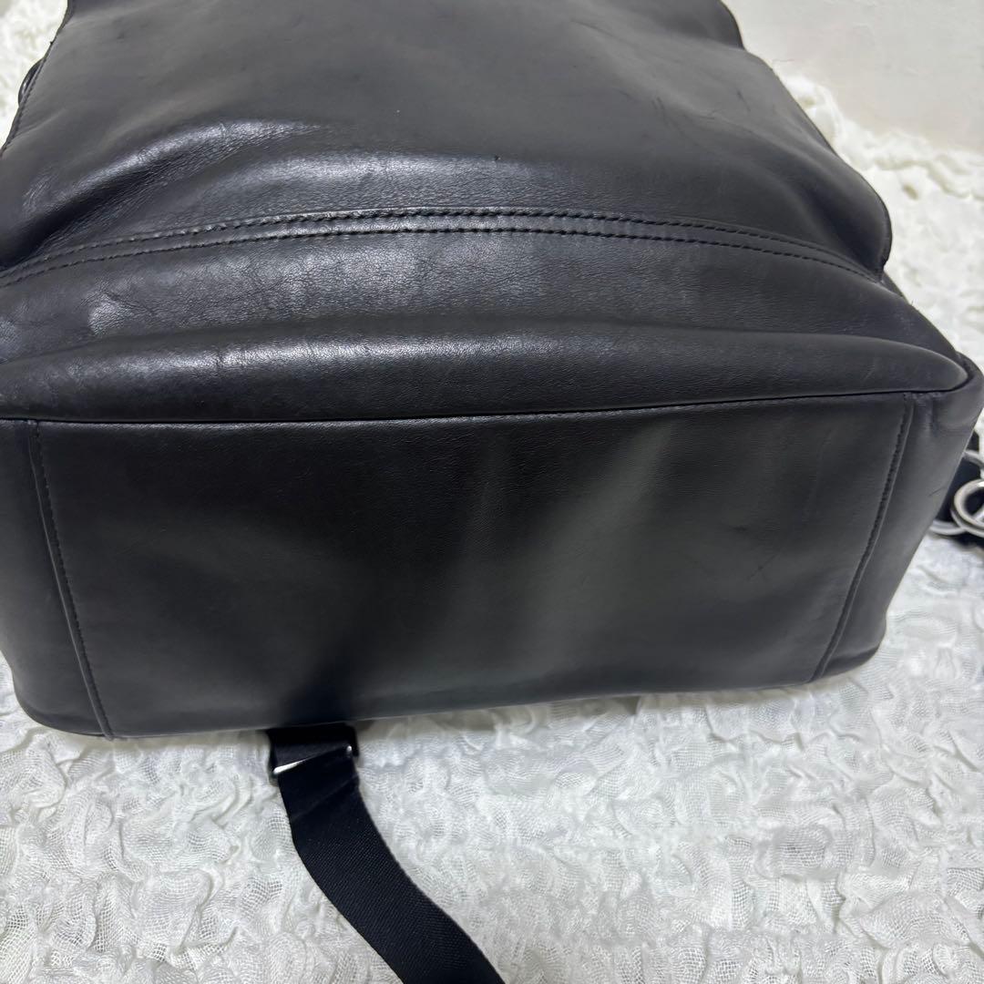 ✨希少✨コーチ　リュック　スムースレザー　黒　グラハム　A4　PC　C2934