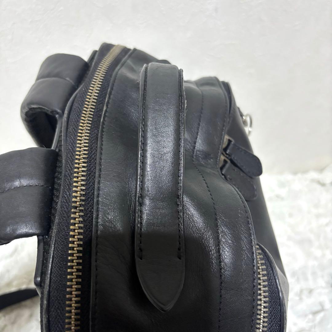 ✨希少✨コーチ　リュック　スムースレザー　黒　グラハム　A4　PC　C2934