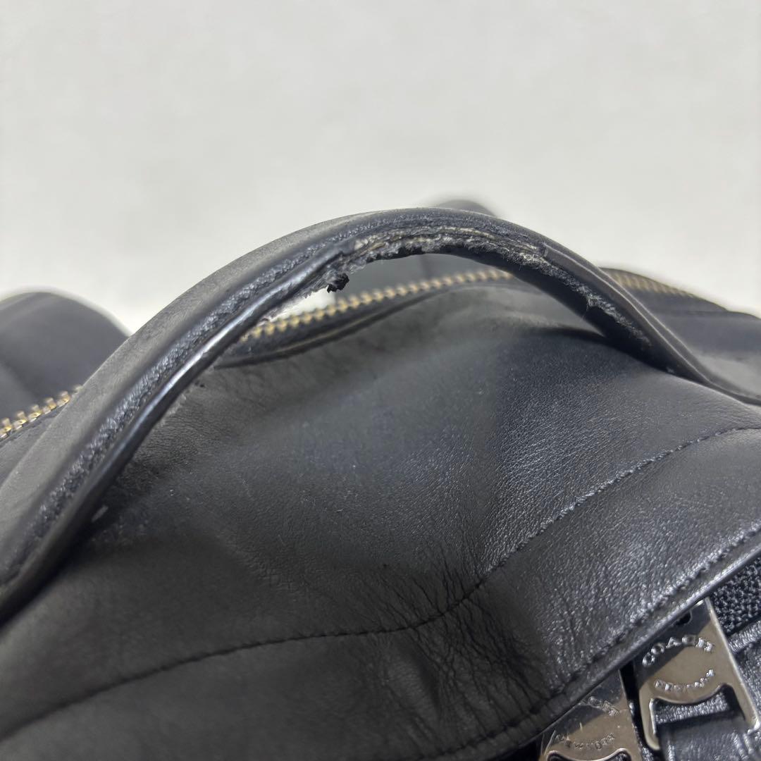 ✨希少✨コーチ　リュック　スムースレザー　黒　グラハム　A4　PC　C2934