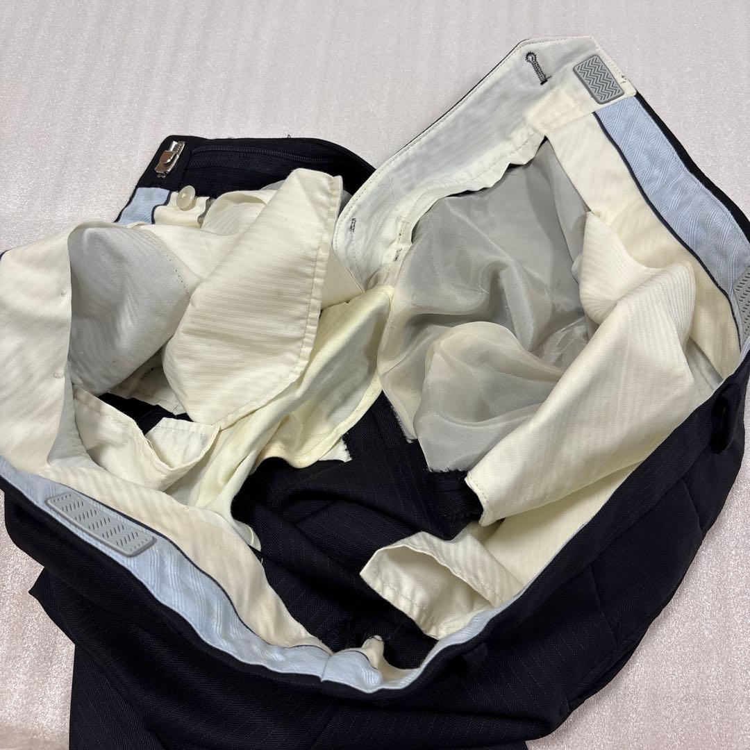 美品✨大きいサイズ AB6 Savile Row 高級ドーメル生地 ネイビー