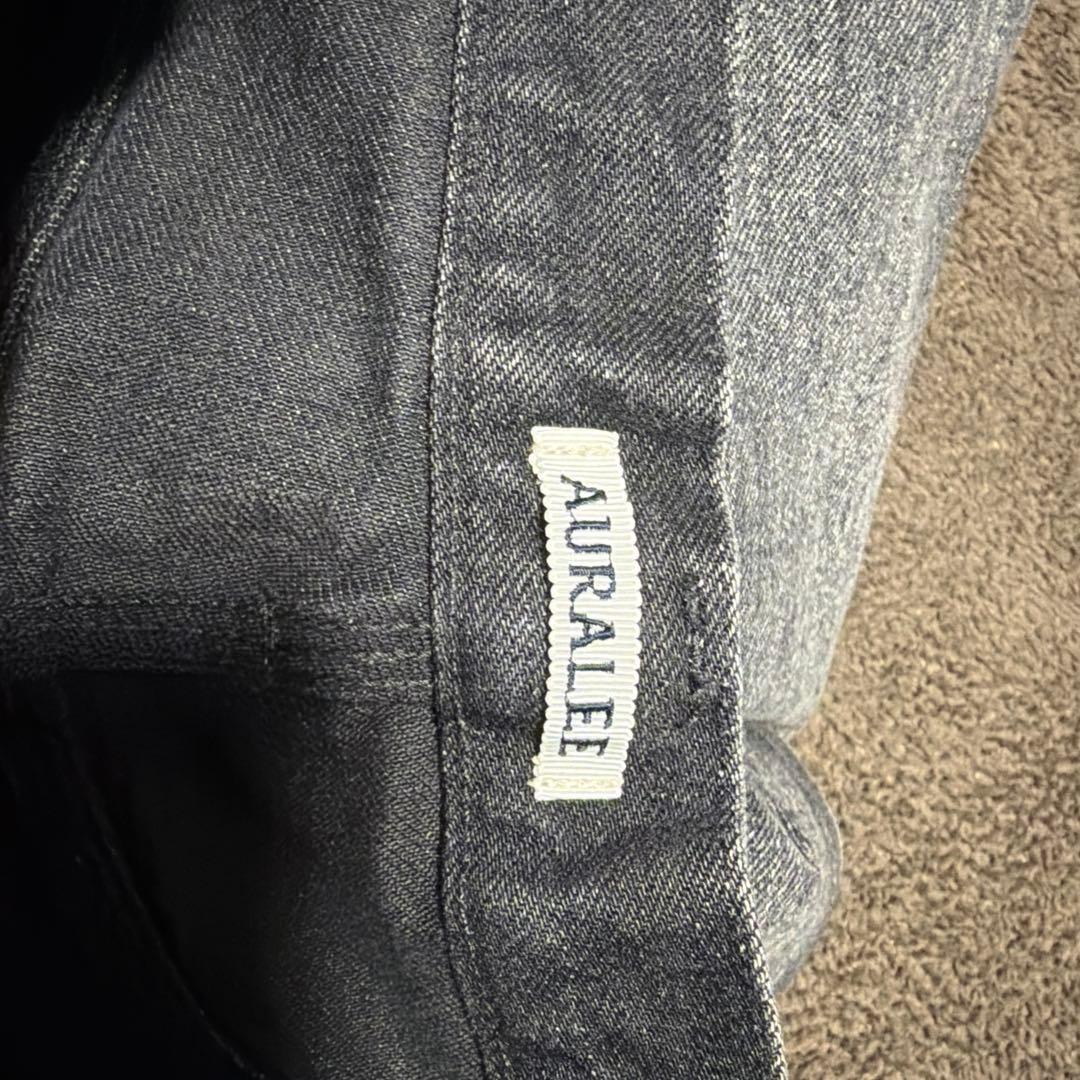 パンツ AURALEE FADED HEAVY DENIM PAINTER 3