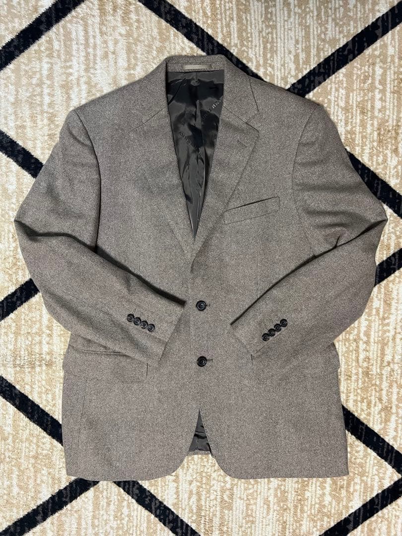 希少 Burberry カシミヤ100% テーラードジャケット M相当 日本製