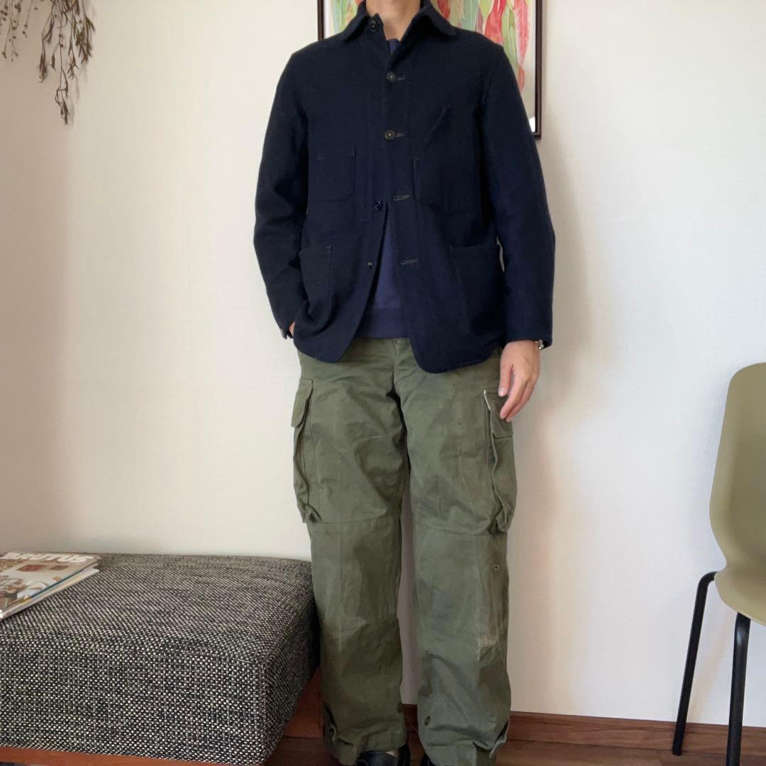 【VETRA】ウールメルトン　ジャケット　カバーオール　フレンチワーク　ベトラ