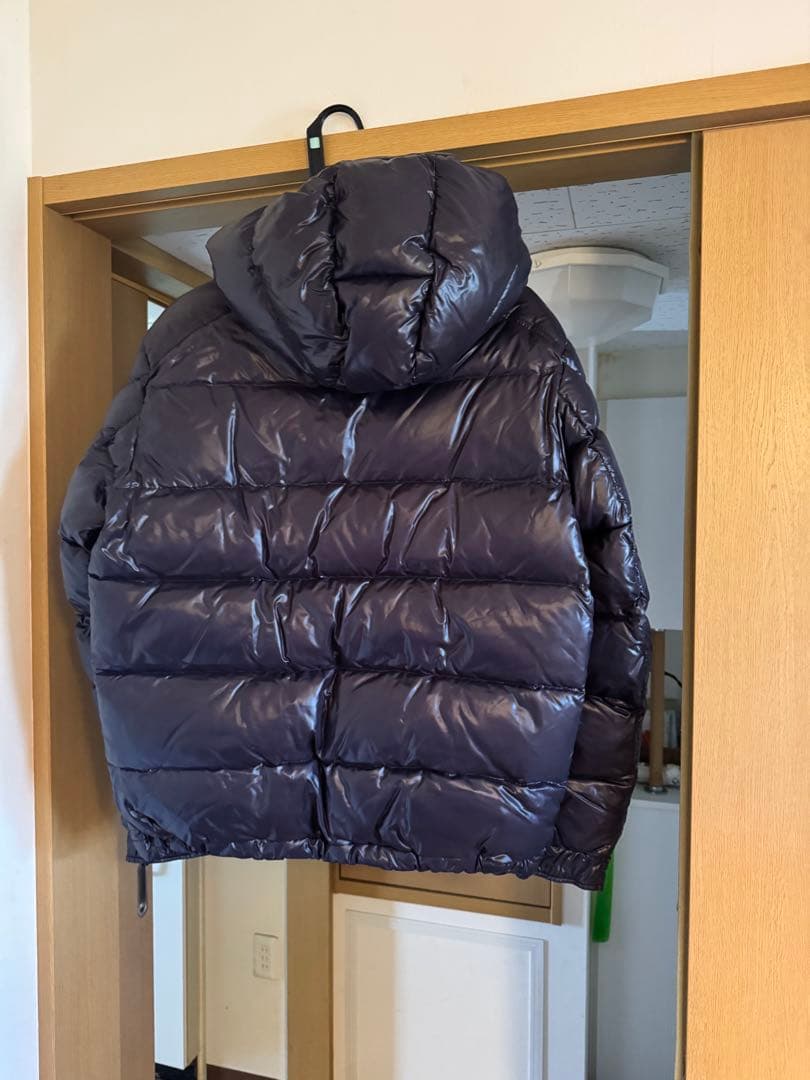 SS MONCLER ＭＡＹＡ　ダウンジャケット フード付き ダークブルー