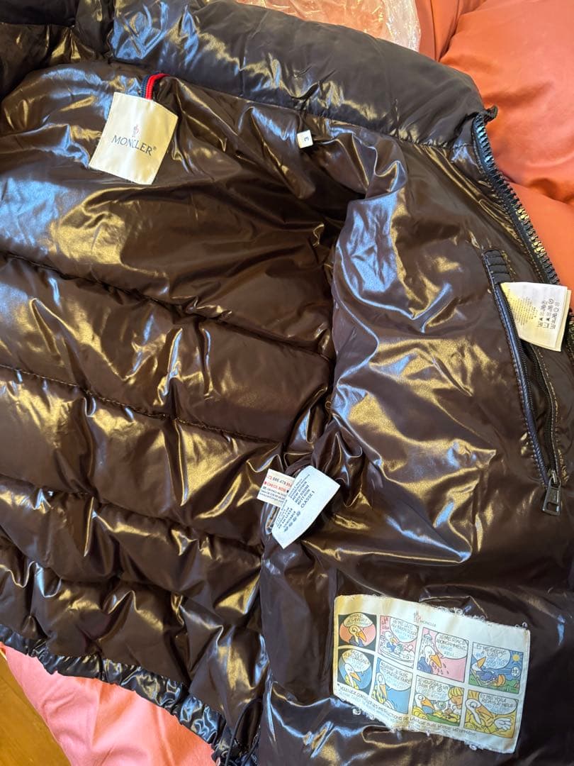 SS MONCLER ＭＡＹＡ　ダウンジャケット フード付き ダークブルー